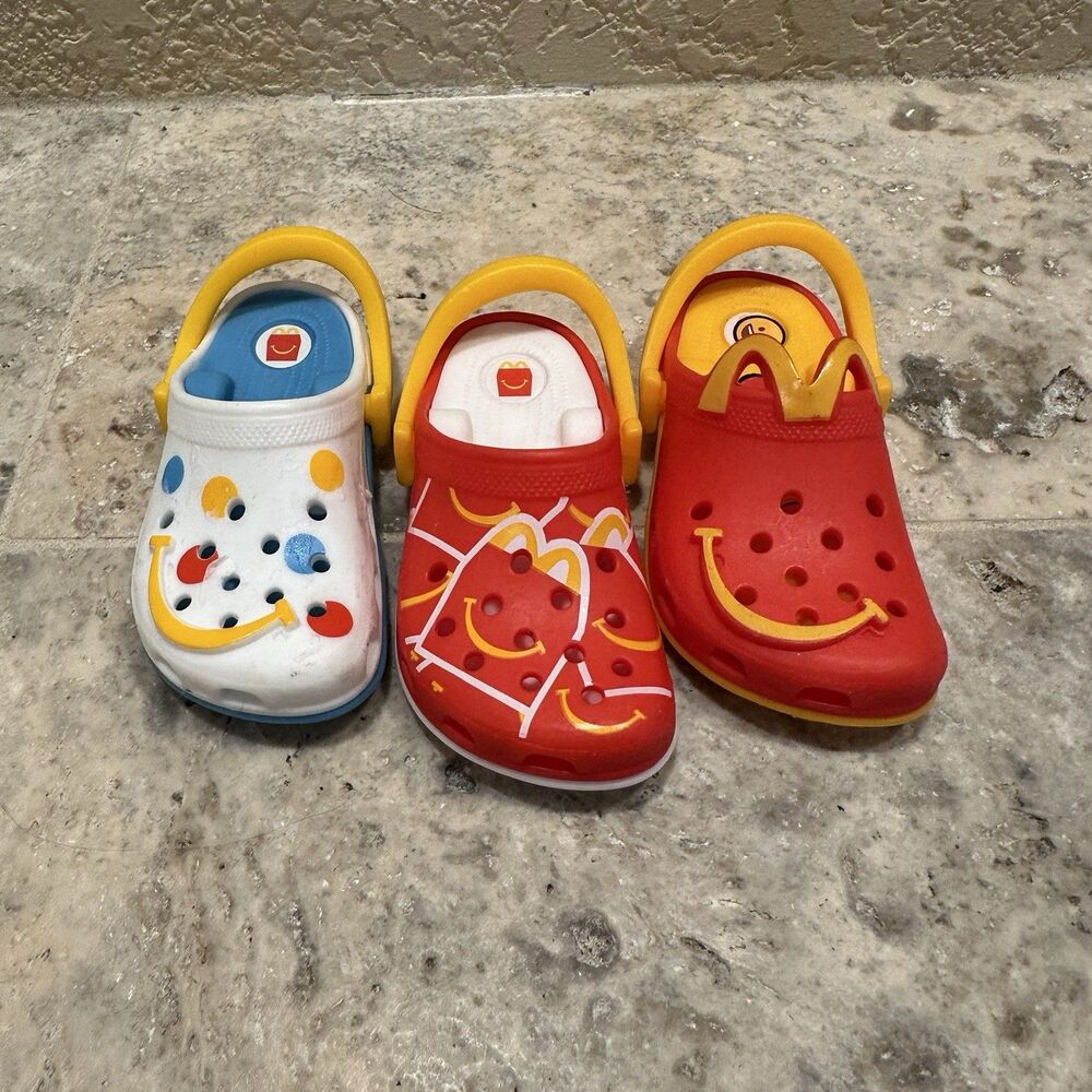 Lot‎ Of 3 McDonald’s Crocs Keychains